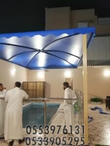 سواتر ومظلات مسابح تغطية وحماية المسبح جده الرياض مكه