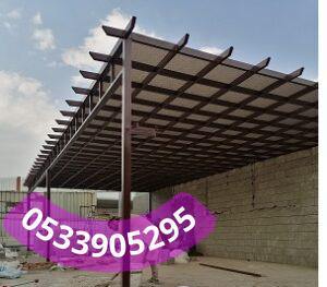 ديكورات الحوش خشب جده