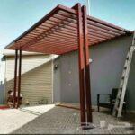 مظلات خشب ديكورات الحوش