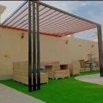 مظلات خشب ديكورات الحوش