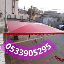 تركيب مظلات قماش PVC