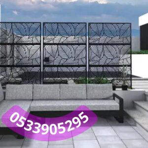 تصميم سواتر حديد وخشب الليث