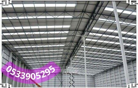 تصميم وتنفيذ هناجر تجارية وصناعية جدة