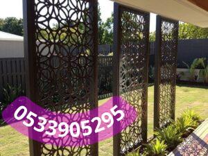 سواتر حديد وخشب