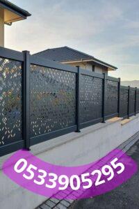 سواتر حديد وخشب للمنازل