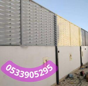 سواتر خارجية حديد وخشب مقاومة للعوامل الجوية